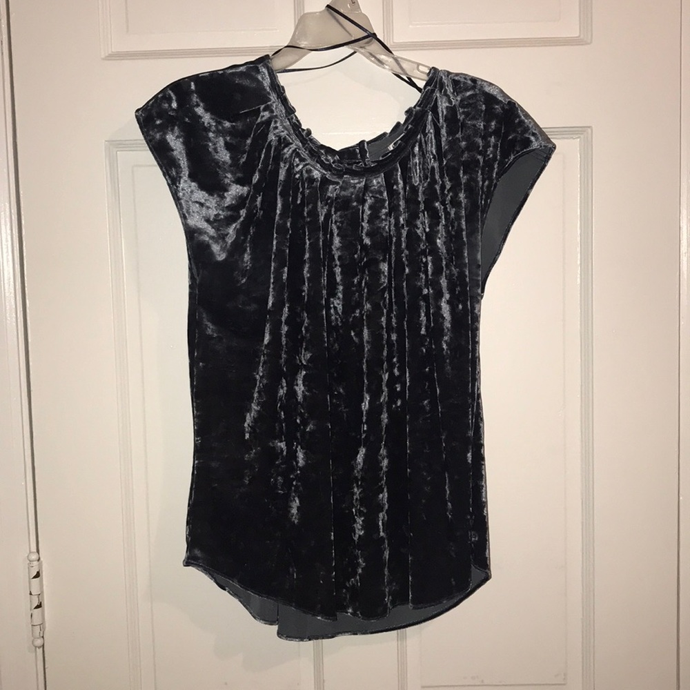 Lauren Conrad crushed velvet shirt